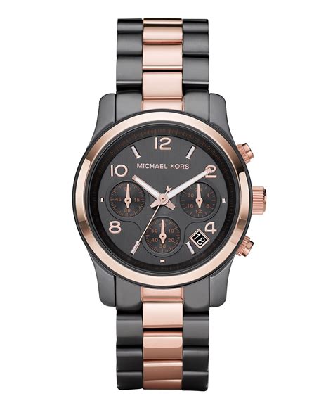 michael kors gunmetal watch womens|Michael Kors Watch with diamonds.